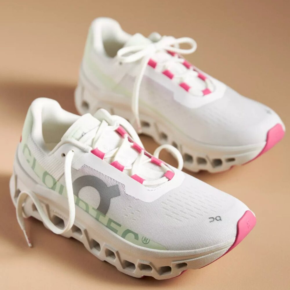 On Women's Cloudmonster White/Lima New in Box